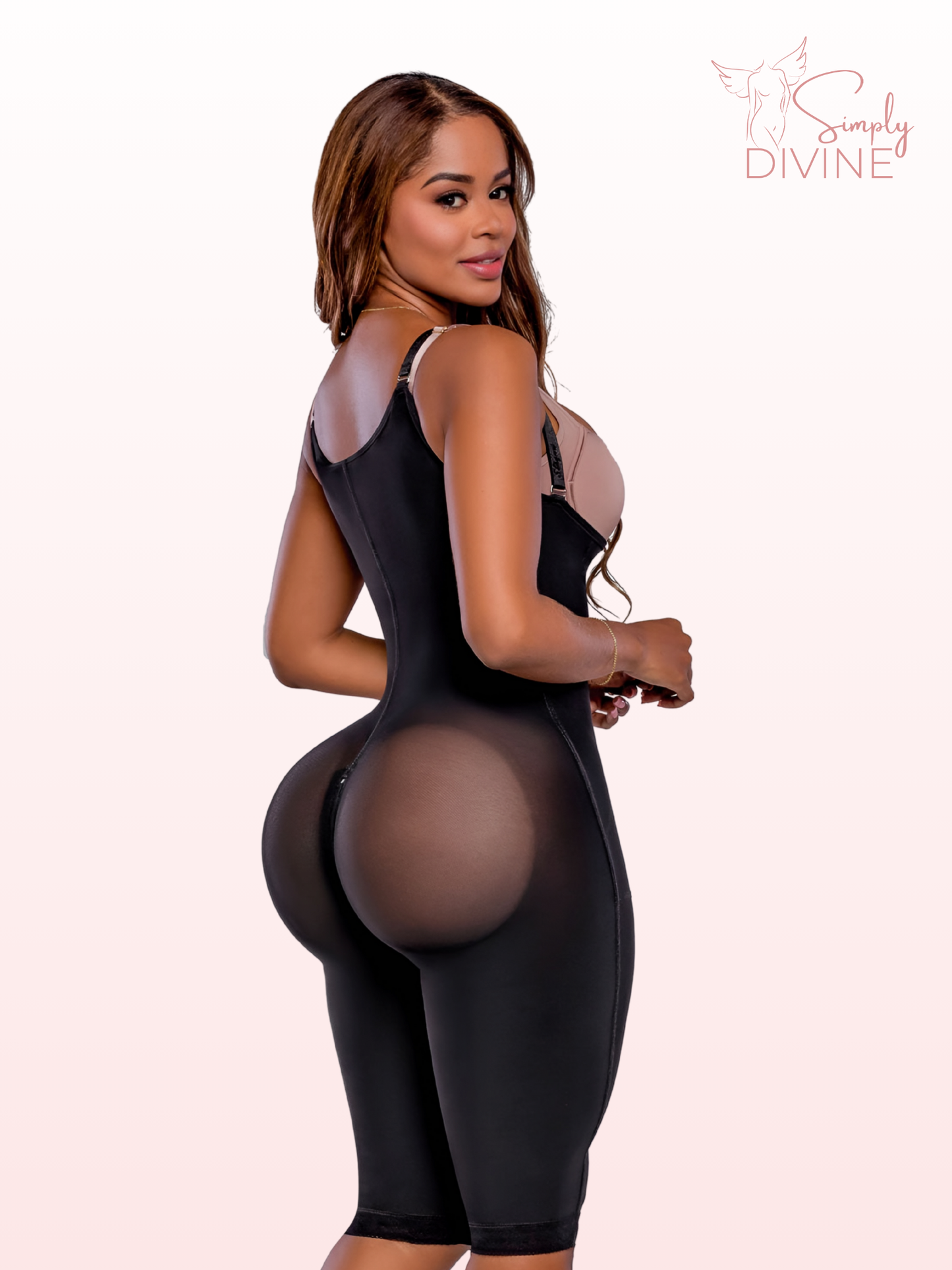 SD-2021 Long Invisible Girdle with Front Clasp