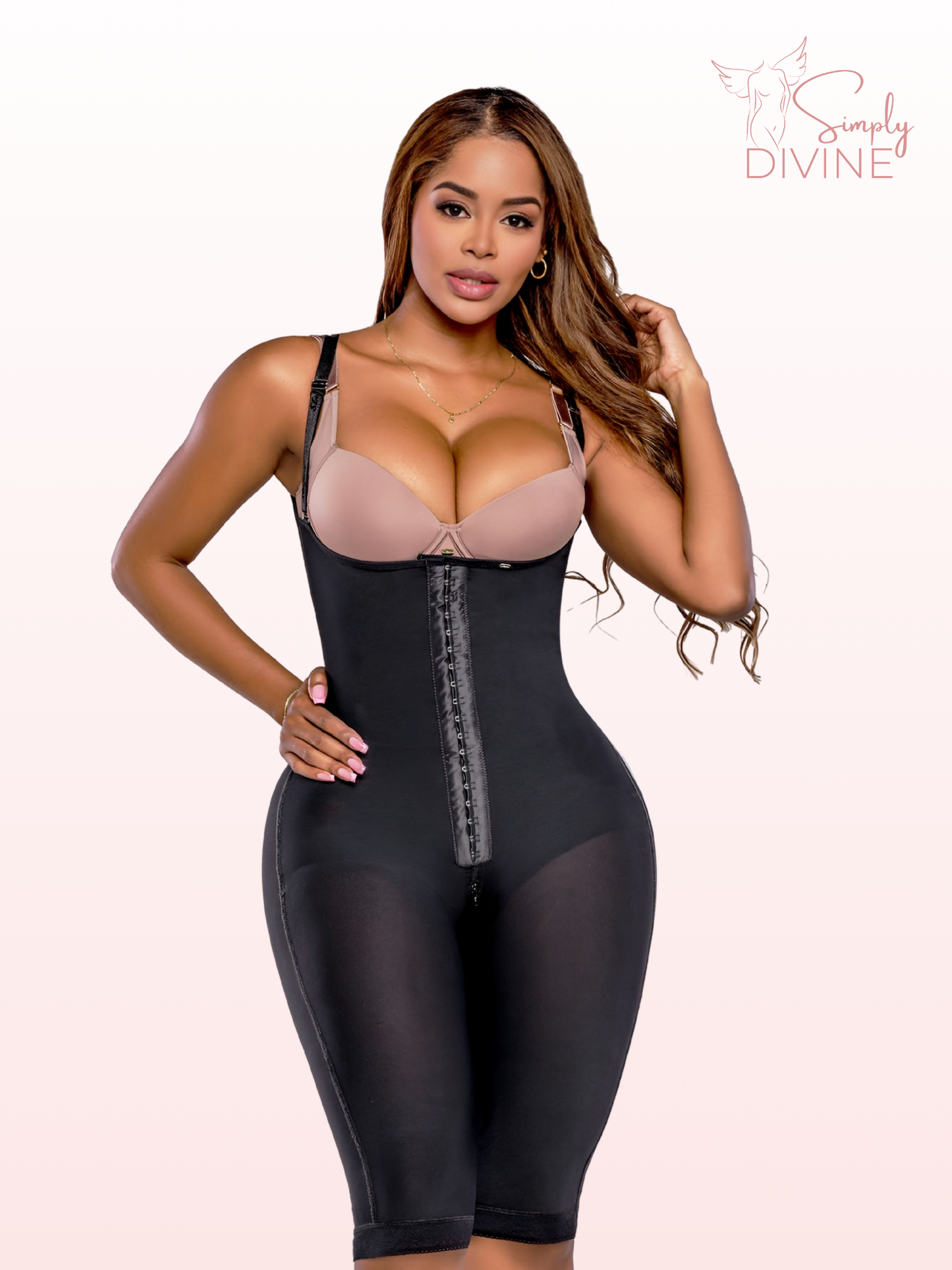 SD-2021 Long Invisible Girdle with Front Clasp