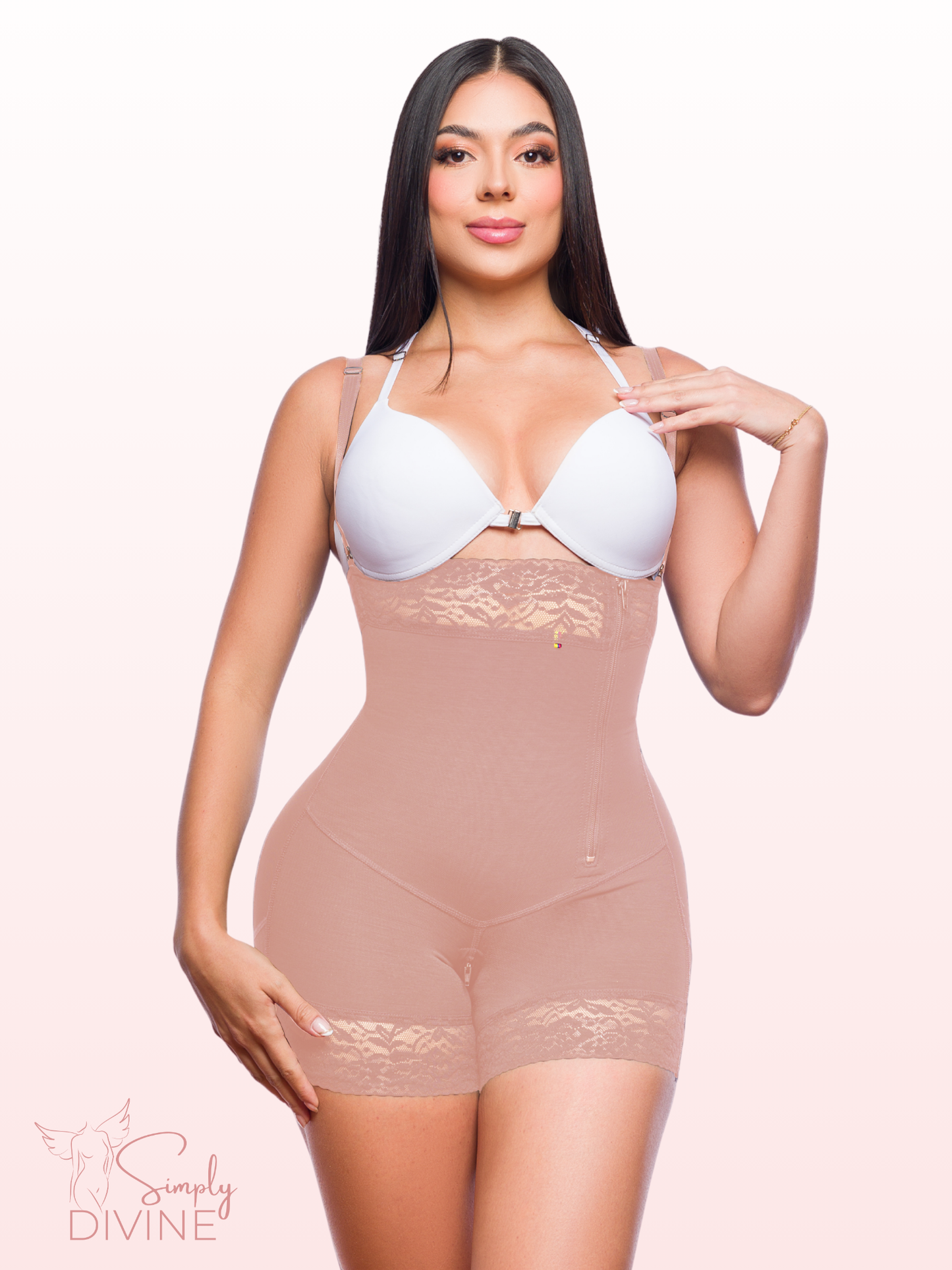 SD-2016 Strapless Short Shapewear with Side Zipper