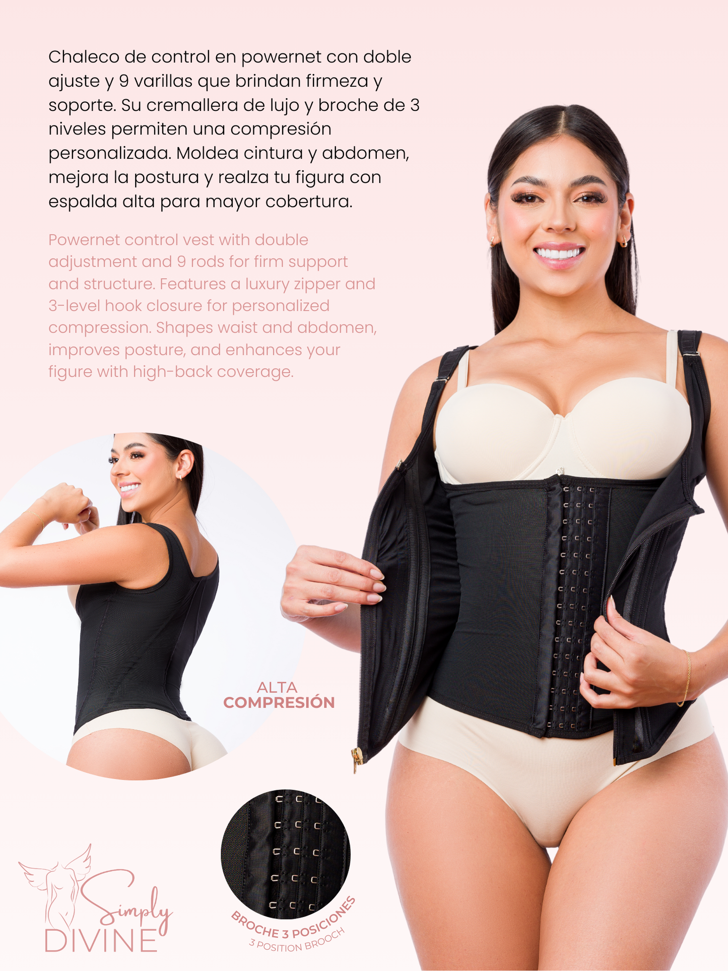SD-2029 Sculpting Vest Extreme Compression Double Adjustment
